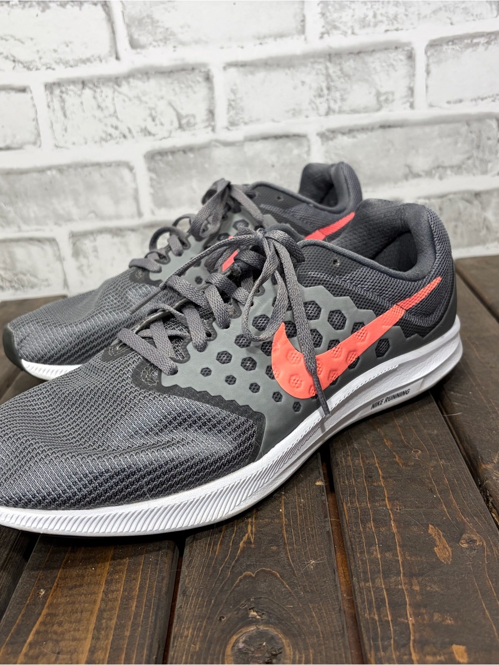 Nike Gray and Coral Downshifter 7 women's size 10